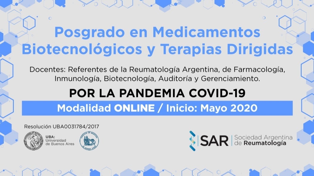 Posgrado en Medicamentos biotecnológicos y terapias dirigidas.