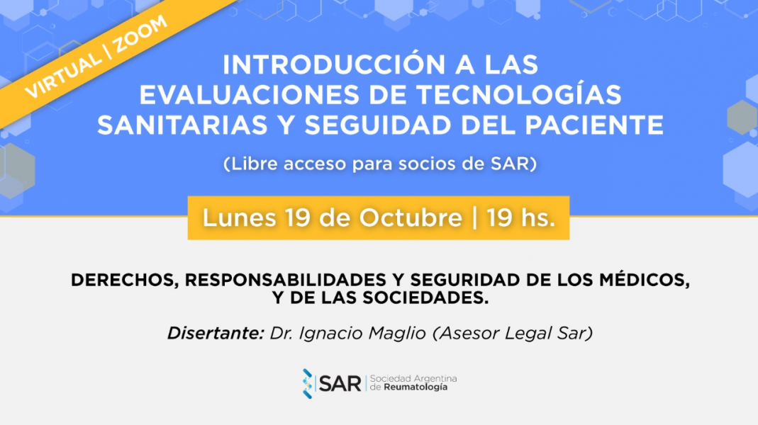 Charla 1: Introducción a las evaluaciones de tecnologías sanitarias y seguridad del paciente