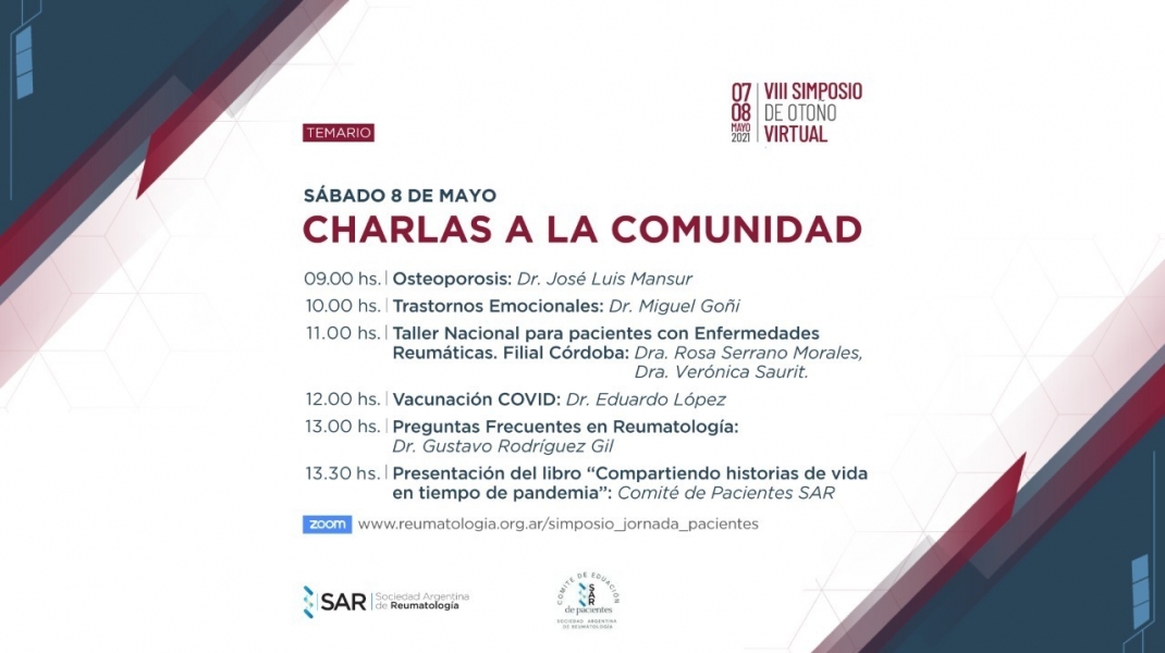 Charla a la Comunidad - VIII SIMPOSIO DE OTOÑO (VIRTUAL)