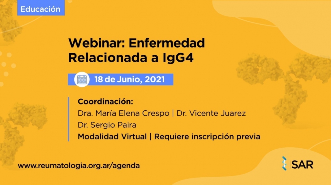 WEBINAR:  Enfermedad Relacionada a IgG4