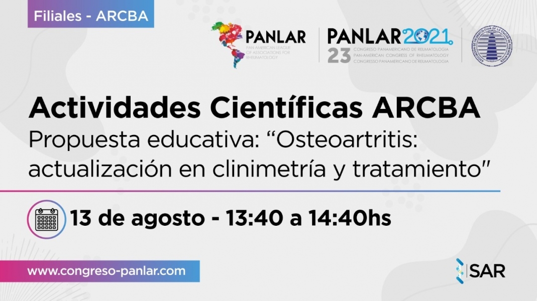 PANLAR 2021 | Actividades científicas ARCBA