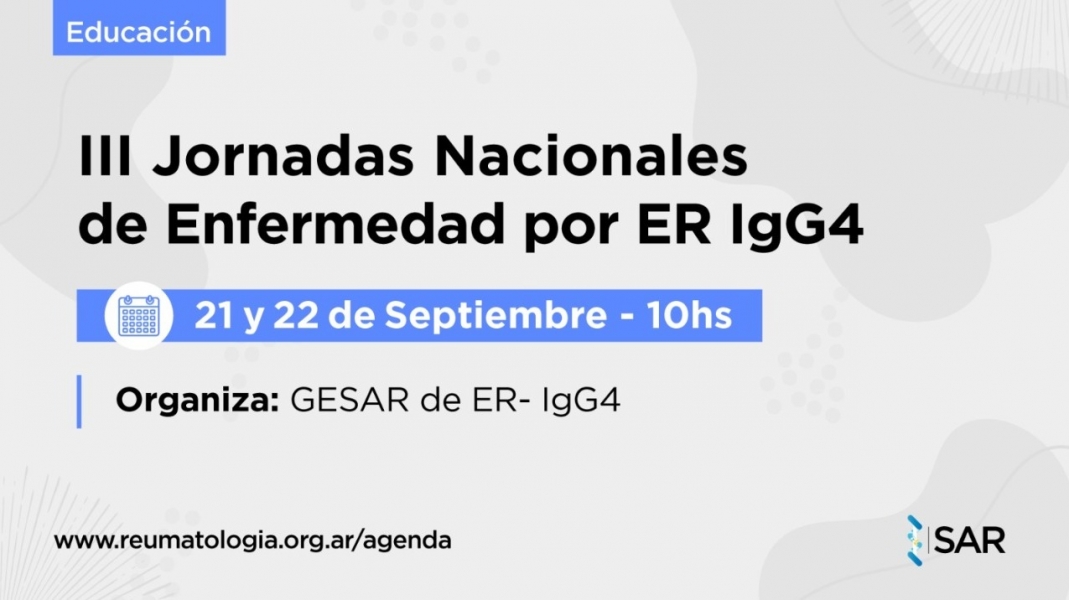 III Jornadas Nacionales de Enfermedad por ER IgG4