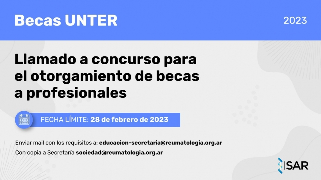 Llamado a concurso para becas UNTER
